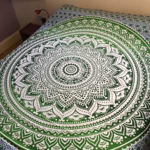 Green Mandala Bedspread