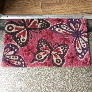 Pink Butterflies Doormat