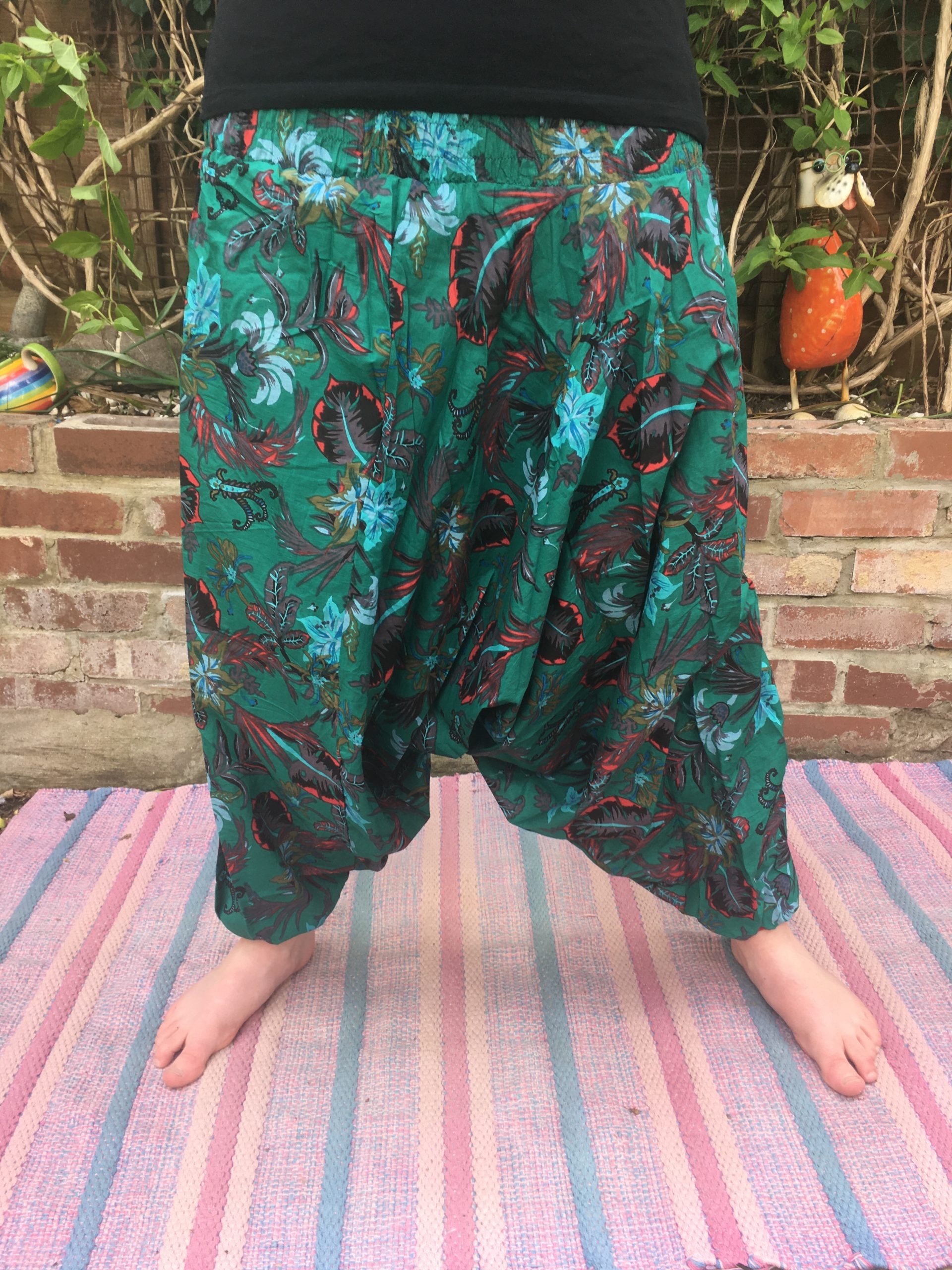 Flower design harem trousers – Amber Home of Colour